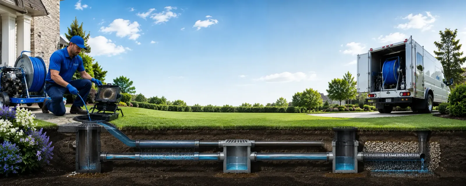 Outdoor drain cleaning information for Linwood, NC